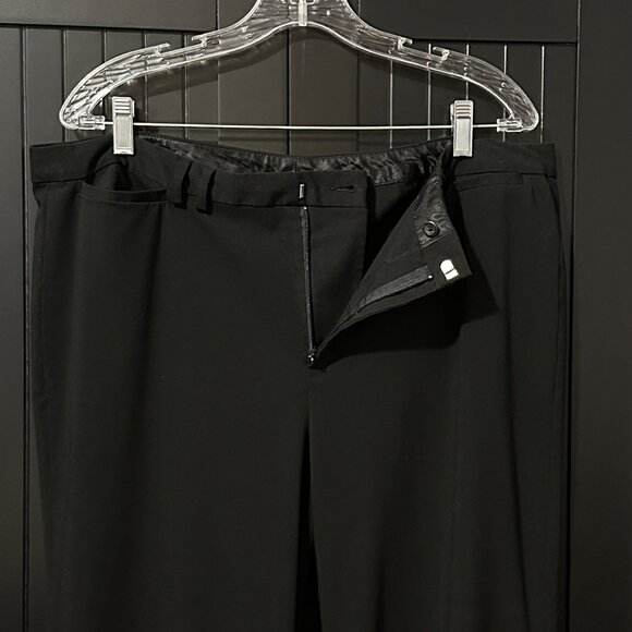 Bay Studio Plus Womens Dress Pants 16W Black Stretch Straight Leg Classic Work - Picture 2 of 6